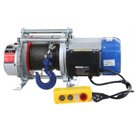 Mini treuil de levage électrique 1ton élingue de câble métallique de capacité de 1000kg nouveau moteur de treuil de Construction monophasé en acier à usage domestique