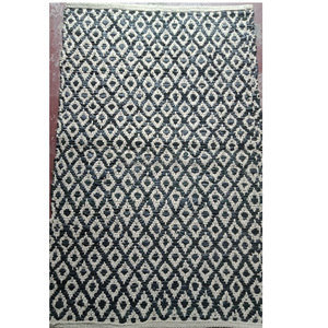 พรมปอกระเจาสีน้ำตาลและสีดำทอมือและพรมในรูปทรงสี่เหลี่ยมผืนผ้ามีแนวโน้มในร้านค้าออนไลน์เสมอในสต็อกเนื่องจากความต้องการ - Product Image 3