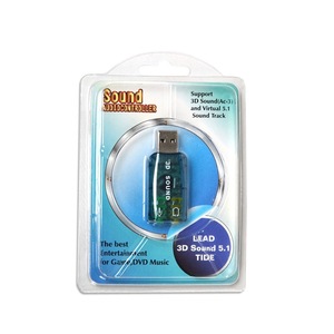 Tarjeta de sonido externa USB de 5.1 canales, audio 3D para PC, portátil, juegos y música - Product Image 1