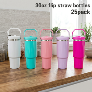 JuPeng ST-27 USA Stock 30oz Vacuum Insulated Double Wall Stainless Steel Flip Tumbler with Handle and <b>Straw</b> for Outdoor Travel - Product Image 2