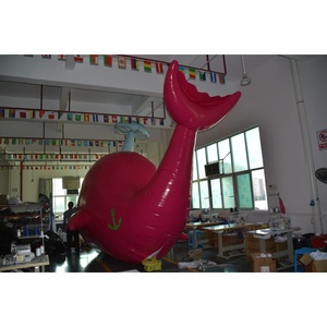 KeepFuns Modello Gonfiabile Gigante di <span class=keywords><strong>Balena</strong></span> <span class=keywords><strong>Rosa</strong></span>, Decorazione Personalizzata a Forma di <span class=keywords><strong>Balena</strong></span> Cartoon per Eventi Promozionali con Ventilatore - Product Image 6