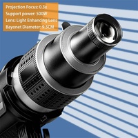 MM-06 Pro Accessoire de projecteur de studio photo à monture Bowens, 5 filtres de couleur, 35 gobos, snoot optique conique pour Godox JINBEI