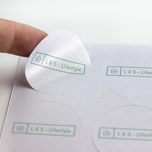 Design personnel personnalisé étiquette de luxe <span class=keywords><strong>perle</strong></span> paillettes autocollants pour bougie parfum cosmétiques boîte d'emballage - Product Image 2