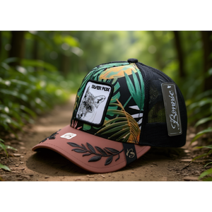 Cappello Trucker Bonnie a 6 Pannelli in Rete, Regolabile, Unisex, Casual, Primavera-Estate, con Design Ricamato - Product Image 2