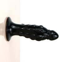 Plug anal à tête convexe et pointue, dilatateur anal épais avec contrôle manuel, jouet sexuel auto-plaisurant super grand, plug anal de forme originale
