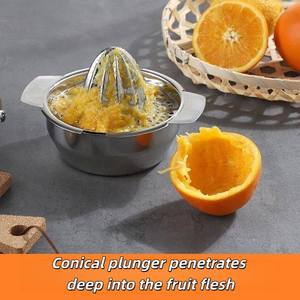 Presse-agrumes manuel <span class=keywords><strong>en</strong></span> <span class=keywords><strong>acier</strong></span> <span class=keywords><strong>inoxydable</strong></span>, presse-agrumes pour oranges à usage domestique - Product Image 4