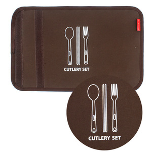 <span class=keywords><strong>Set</strong></span> di stoviglie usa e getta in acciaio inossidabile per <span class=keywords><strong>4</strong></span> persone per picnic barbecue da campeggio all'aperto include bacchette da forchetta - Product Image 3
