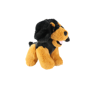 12-Inch Black Modern Stuffed <b>Dog</b> <b>Toy</b> with Digital Printing Plush Material Model NYFY-1235 MOQ 100 Multi-Occasion Gift - Product Image 1
