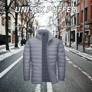 Chaqueta Acolchada con Capucha Unisex OEM, Ligera, Aislante, Transpirable, con Bolsillos, Resistente al Agua, para Invierno, en Color Liso - Product Image 2