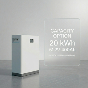 แบตเตอรี่ระบบกักเก็บพลังงานภายในบ้าน 51.2V 5kWh 10kWh 15kWh ประสิทธิภาพสูง 40 Plus รองรับ LCD BMS NEHC0004 51.2v Home ESS Bat - Product Image 2