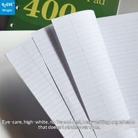 Bloc-notes universel A4 pour étudiants et bureaux, 100 feuilles, couverture en papier perforée, ligné, imprimé, bloc-notes de brouillon