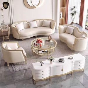 Đương đại Châu Âu cắt <span class=keywords><strong>sofa</strong></span> Set hiện đại gỗ rắn đồ nội thất phòng khách với cong couch cho đám cưới nhà khách sạn - Product Image 5