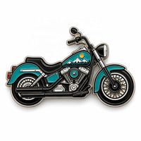 Pins en émail souple vintage pour moto, en alliage de zinc, badges métalliques 2D pour revers, pour veste, chapeau, souvenir de voyage pour motards, pins personnalisés pour chapeau