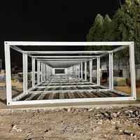 10ft 20ft 30ft 40ft pas cher préfabriqué Chine détachable préfabriqué paquet plat maison mobile petite maison cadres de conteneur d'expédition en acier