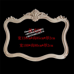 Unfinished Carved Fancy Wood <strong>Mirror</strong> <strong>Frames</strong> - Product Image 5