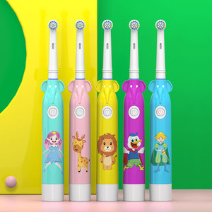 <span class=keywords><strong>Cepillo</strong></span> de Dientes Eléctrico para Niños con Batería, CE/RoHS, Recordatorio de 2 Minutos, 2 Cabezales de <span class=keywords><strong>Cepillo</strong></span> Reemplazables, Compatible con <span class=keywords><strong>Oral</strong></span>-<span class=keywords><strong>B</strong></span> - Product Image 1