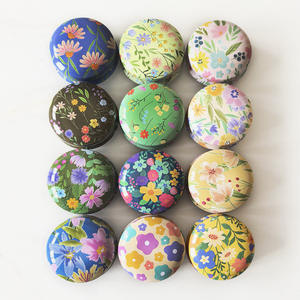 <span class=keywords><strong>Mini</strong></span> boîtes rondes pour bougies d'aromathérapie-Petits contenants <span class=keywords><strong>en</strong></span> étain pour pommade maison à la consoude et à la menthe, emballage cosmétique bricolage - Product Image 6