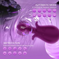 Vibrateur à double tête en forme de pieuvre pour stimulation clitoridienne et du point G, 10 fréquences, rechargeable par USB, étanche, achat en gros