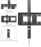 Soporte de Pared para TV de Acero Resistente con Capacidad de Carga de 100 kg para Pantallas de 50-100 Pulgadas