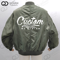 Blouson Bomber MA1 en Nylon Personnalisé pour Homme, Veste Pilote Courte à Fermeture Éclair Asymétrique, Style Streetwear Coupe Ample, Fabricant OEM