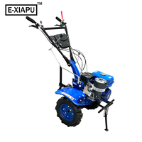 Mini-motoculteur à essence E-XIAPU Underquote 170f, machine agricole, cultivateur, tracteur à chenilles
