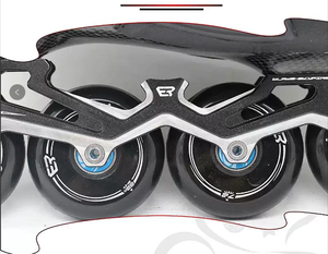 Patines Profesionales para Adultos Ruidongle, Diseño en Blanco y Negro, <span class=keywords><strong>Ruedas</strong></span> <span class=keywords><strong>de</strong></span> PU, Marco <span class=keywords><strong>de</strong></span> Aleación <span class=keywords><strong>de</strong></span> Aluminio, Patines <span class=keywords><strong>de</strong></span> Fibra <span class=keywords><strong>de</strong></span> <span class=keywords><strong>Carbono</strong></span> - Product Image 4