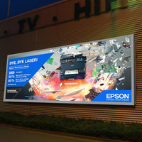 Boîte à lumière LED extérieure étanche, enseigne publicitaire rétroéclairée en acrylique pour affichage mural commercial