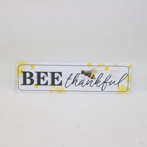 Abeille décoration de maison Plaque murale en métal grand signe en métal Plaque murale décoration d'art - Product Image 1