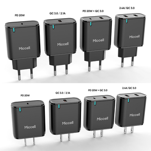 <span class=keywords><strong>Chargeur</strong></span> de téléphone Miccell PD 20w USB c Charge rapide <span class=keywords><strong>Chargeur</strong></span> mural USB Double port USB <span class=keywords><strong>Chargeur</strong></span> de téléphone portable pour <span class=keywords><strong>iphone</strong></span> Téléphone portable - Product Image 4