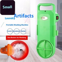 Mini-lave-linge rotatif portable à sens unique, puissant, petit appareil manuel en plastique pour chaussettes de dortoir, modèle d'électronique grand public