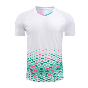 Sublimation personnalisée Transfert de chaleur intégral imprimé Maillots de badminton de tennis de table unisexes pour adultes Respirant Séchage rapide Entraînement - Product Image 4