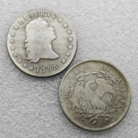 Pièces commémoratives de 1 dollar américain de 1794 et 1795, « Flowing Hair Dollar », cadeaux, décoration intérieure