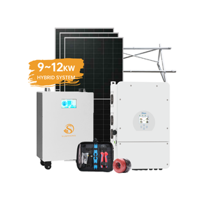 ระบบพลังงานแสงอาทิตย์แบบไฮบริดเฟสเดียวแรงดันต่ำ 8KW 10KW 12KW ชุดสมบูรณ์พร้อมแบตเตอรี่ลิเธียม 51.2V 5KWh 10KWh 15KWh รุ่น SR10K - Product Image 2