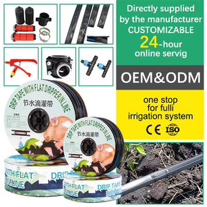 Cinta de Goteo de 16mm para Sistema de <span class=keywords><strong>Riego</strong></span> por Goteo, Cinta de Goteo Agrícola para Fertilizantes, Cinta de Goteo Plana con Emisor - Product Image 1