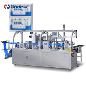 Automatische vierseitige Dichtung Wet Wipe Tissue Machine Fabrik preis Alkohol Wet Wipes Making Machine