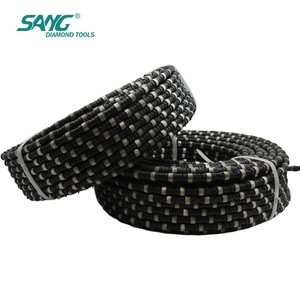 SANG Scie à fil diamanté 11,5 mm pour la découpe de pierre, revêtement en caoutchouc, haute efficacité, disponible en OEM, directement de l'usine, pour carrière de granit - Product Image 4