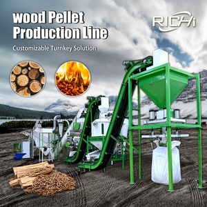 Edelstahl 1-10 TPH Holz Sägemehl Biomasse Holz pellet Produktions anlage zu verkaufen - Product Image 1
