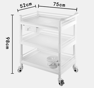 รถเข็นเครื่องมือผ่าตัดแบบพกพาสำหรับใช้ทางการแพทย์เฟอร์นิเจอร์ในโรงพยาบาล - Product Image 5