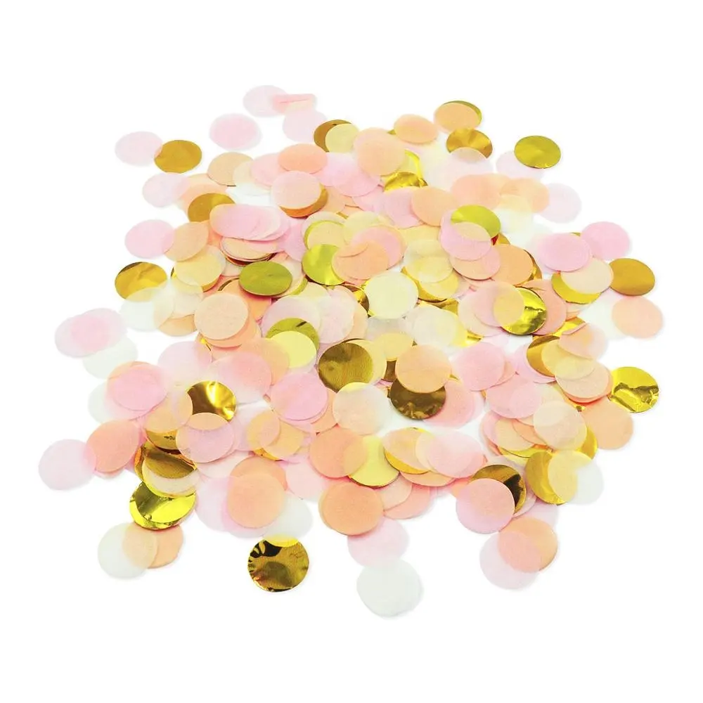 Confettis de Table, en papier, feuille d'or, cercle métallique, fournitures pour fête de mariage, forme de confettis personnalisés, 10 pièces