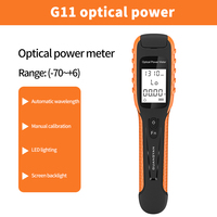 Compteur de puissance à fibre optique d'alimentation d'usine Test de fibre optique G11 Bande 5G Compteur de puissance à fibre optique OPM rechargeable