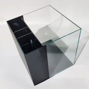 Petit aquarium carré blanc de luxe de petite taille pour poissons d'eau douce avec accessoires de salon pour la décoration de la maison - Product Image 2