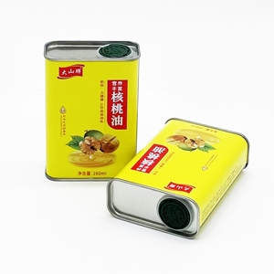 Latas Rectangulares de Metal de Alta Calidad de 260 ml para Aceite de Girasol con Tapa de Plástico - Product Image 3