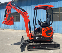 Mini Excavator Baru 2.5 Ton, Excavator Mini 2500kg, Excavator Crawler Hidrolik dengan Bucket dan Thumb