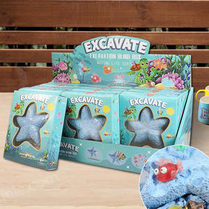 Kit d'extraction de pierres en forme d'étoile de mer-Kit de creuser des poissons et des pierres précieuses jouets - Product Image 3