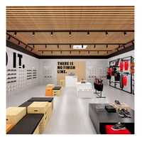 Présentoir de Magasin de Sport Complet : Présentoirs pour Baskets, Maillots de Basketball, Vêtements de Sport et Chaussures