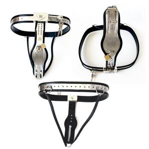 Ceinture de chasteté en forme de T en acier Jouets sexuels pour adultes Collier SM Anneau de bite Cage à bite Produits sexuels - Product Image 5