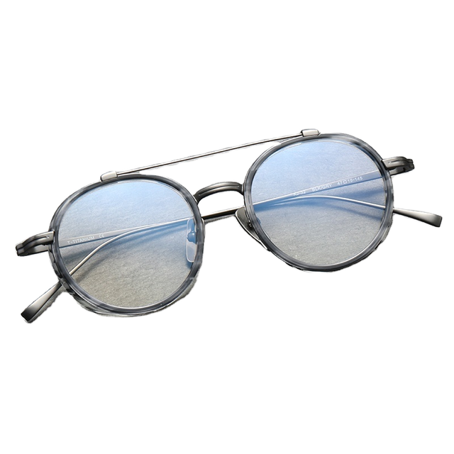 Vintage Optical Eyewear Retro Prescription Acetate Titanium Anti-Blue Light Square Full-Rim Eyeglasses Frames for Men Women