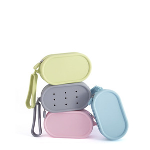 Sac de toilette de voyage en silicone imperméable pour hommes, grande capacité, organiseur de salle de bain avec crochet - Product Image 5