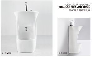Lavabo de salle de bain moderne en céramique avec poignée à levier, écologique et facile à nettoyer, résistant à l'eau, qualité hospitalière pour salle de bain et villa - Product Image 6