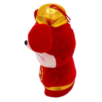 Produit tendance en gros 2021, peluche de rat rouge chinois super douce de qualité supérieure pour bébé